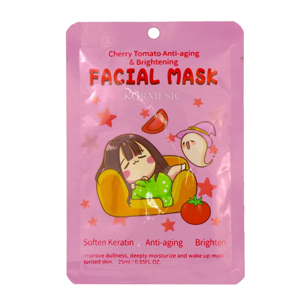 1pza Mascarilla facial kormesic con aceite de tomate cherry restauradora antiarrugas, 25ml / 959472