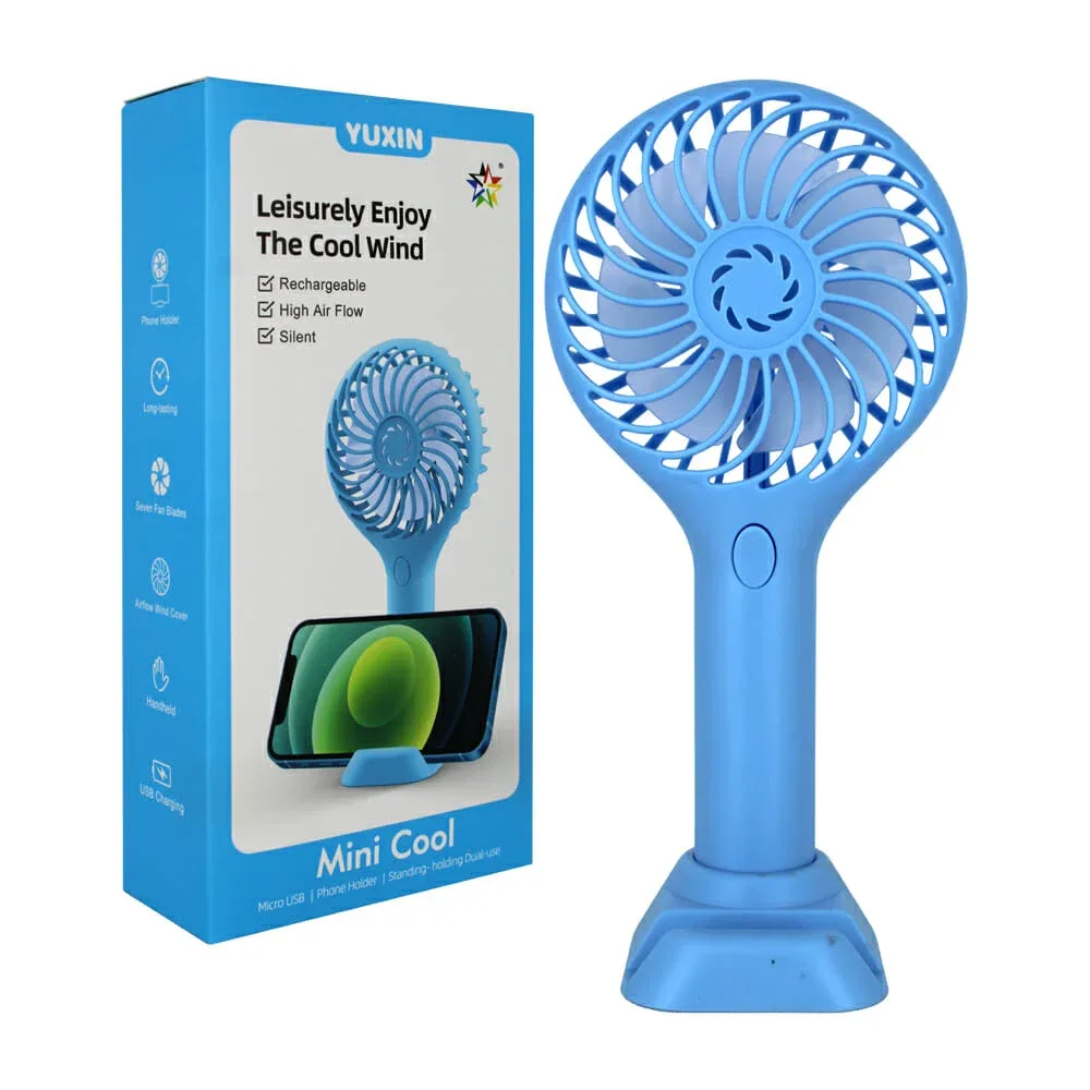 Mini ventilador de escritorio con porta celular 1675 / 1676