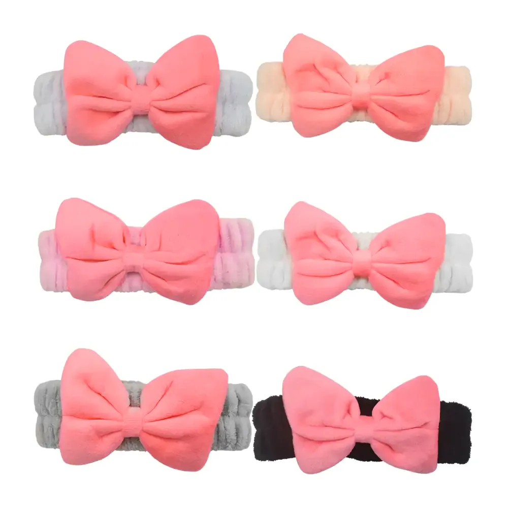 Banda c&j flori afelpada para la cabeza con moño, variedad de colores