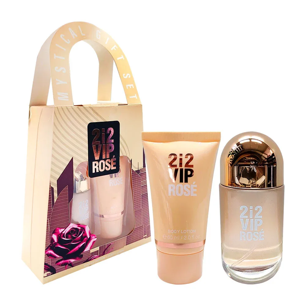 Kit 2i2 vip rose mystical con crema de 60ml y fragancia de 30ml para dama