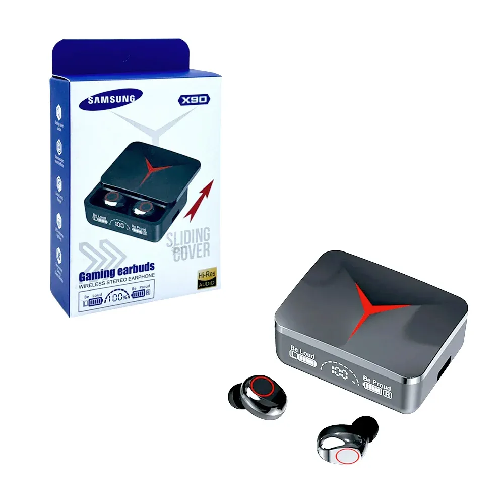 Audifonos inalámbricos bluetooth x90 con pantalla led y estuche de carga / fr-3115