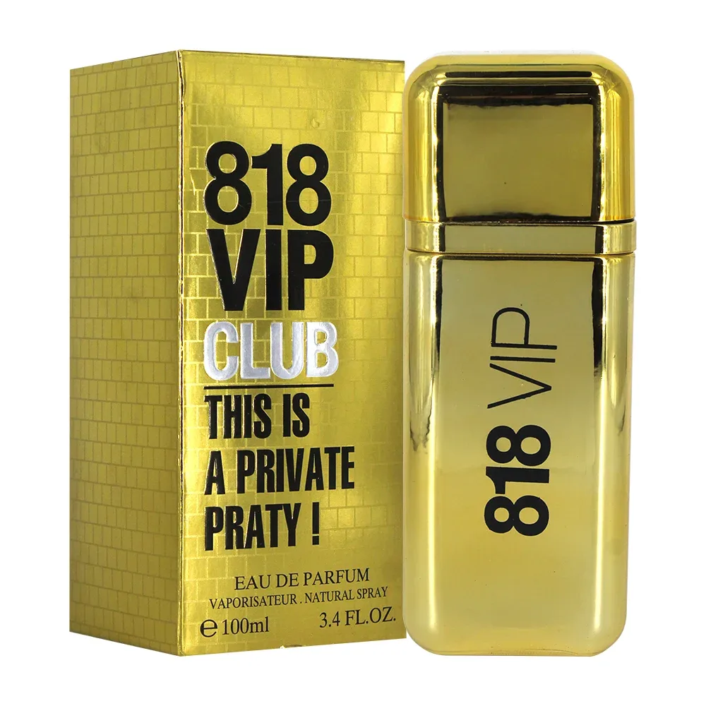 Perfume 818 vip club en spray con fragancia para hombre, 100ml / 836b