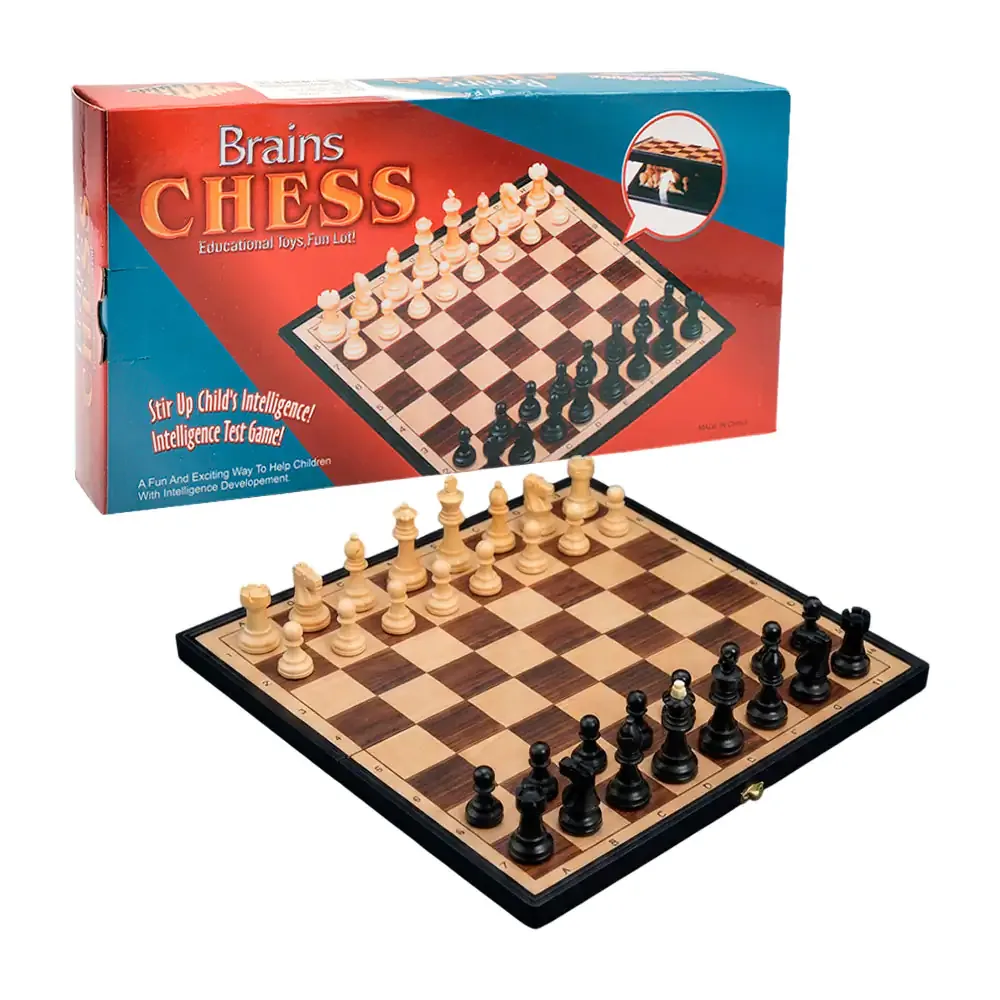 Juego de ajedrez plegable con tablero y fichas imantadas, 25x25cm / c1566