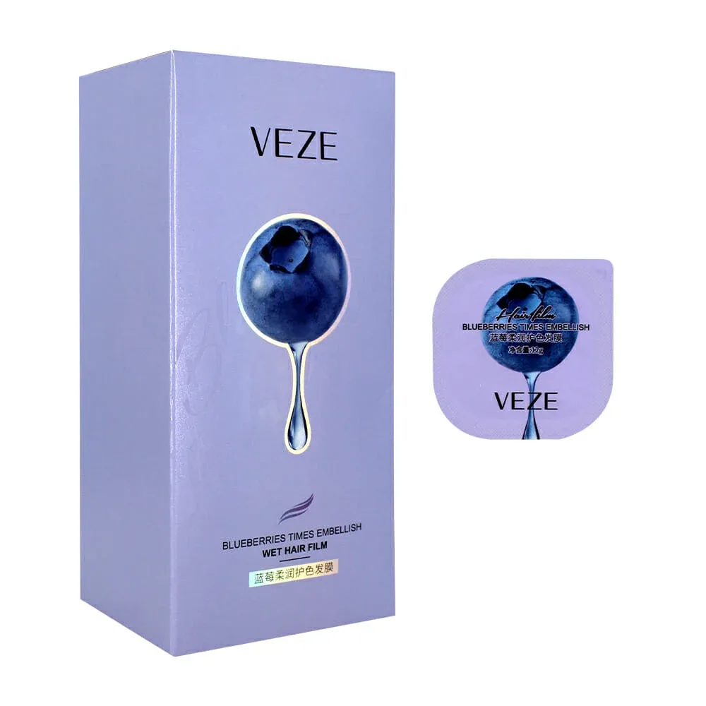 Caja con 6 ampolletas de mora azul reparadoras de cabello fz24440