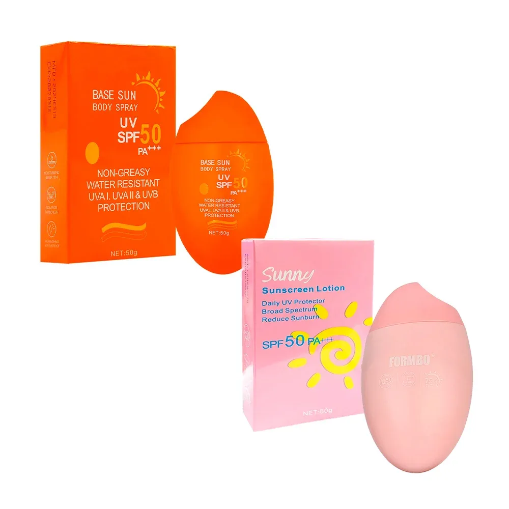 Bloqueador protector solar, spf 50, resistente al agua, sensación no grasosa