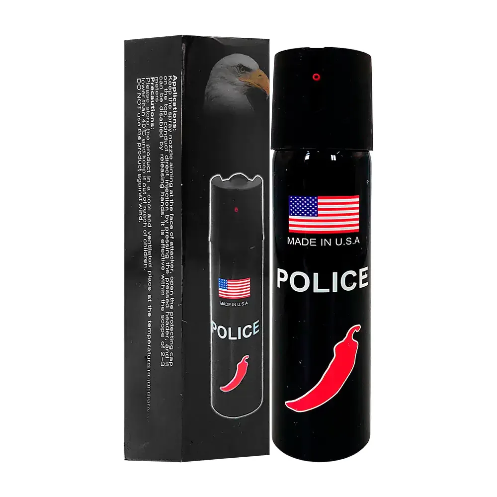 1pza gas pimienta grande para defensa personal, 110ml / police / g5-03