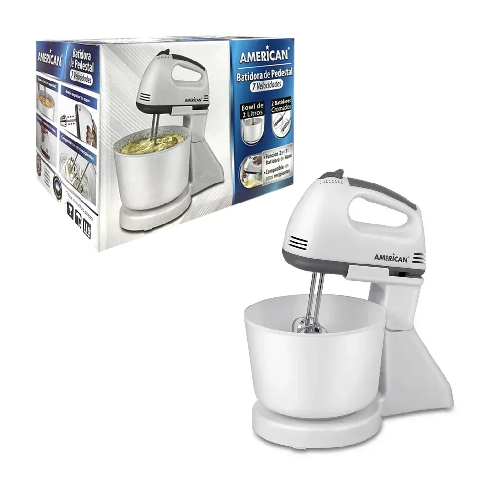 Batidora de pedestal con 7 velocidades + bowl con capacidad de 2L / 599784