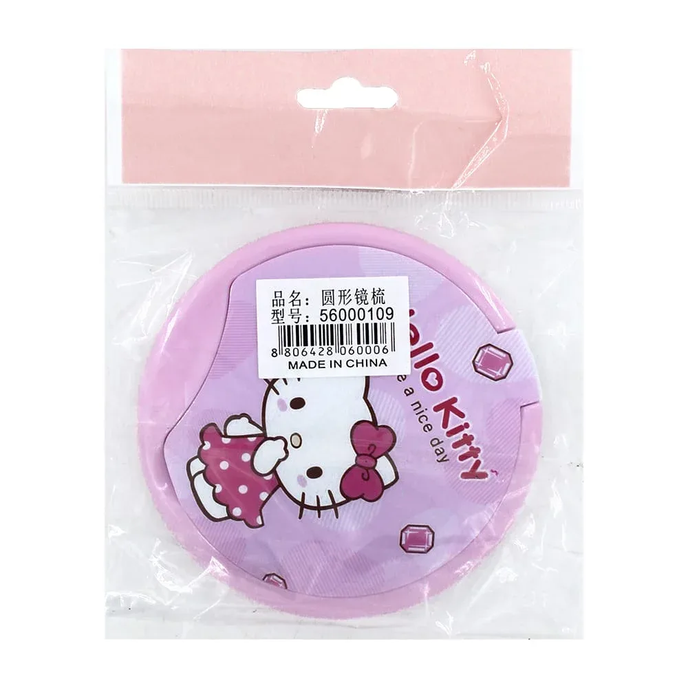 Espejo de bolsillo con peine diseño hello kitty y amigos, variedad de modelos / 56000109