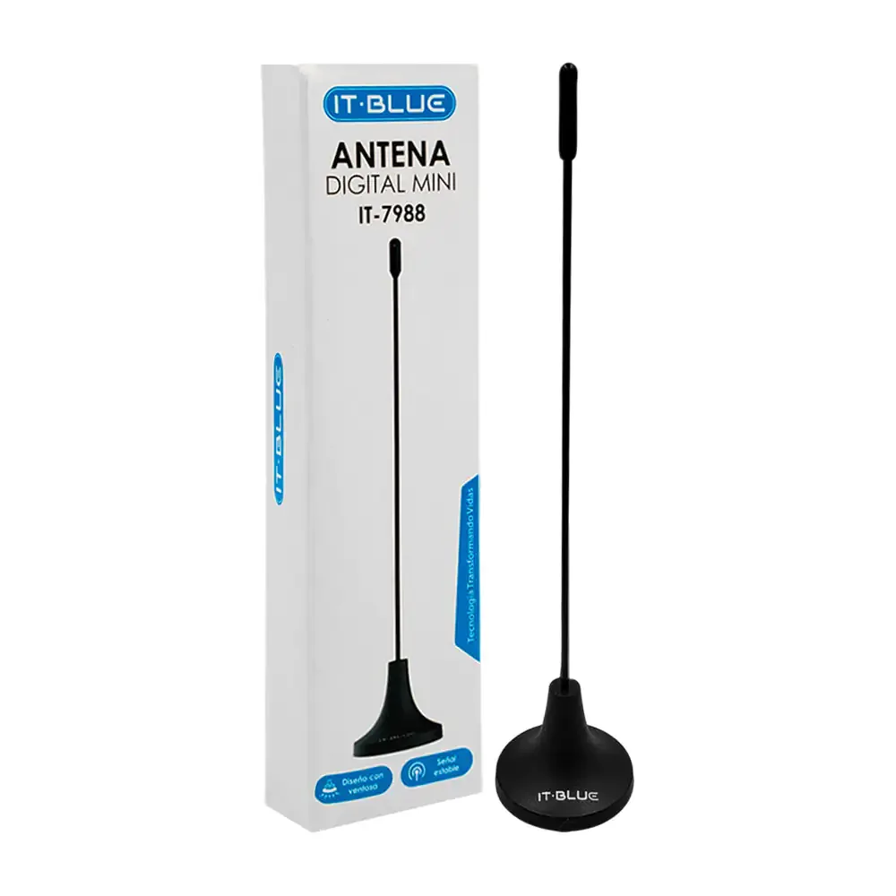 Mini antena digital para televisión con ventosa adherible, señal estable