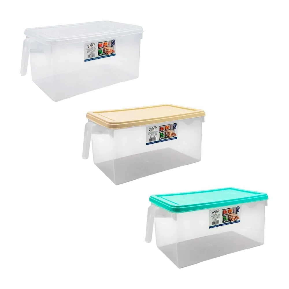 Caja de almacenamiento, plástico transparente, capacidad de 4.7, multifuncional