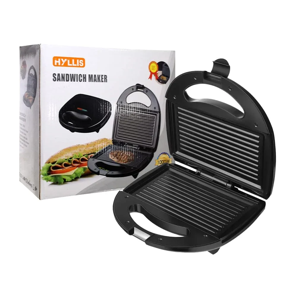 Sandwichera eléctrica compacta con luz indicadora y placas grill antiadherentes, variedad de modelos / sandwich maker / hls-86323