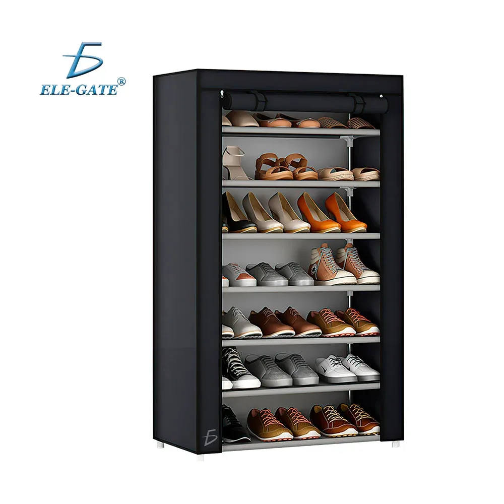Organizador zapatero con 6 niveles, funda antipolvo y cierre frontal / hog.135.8