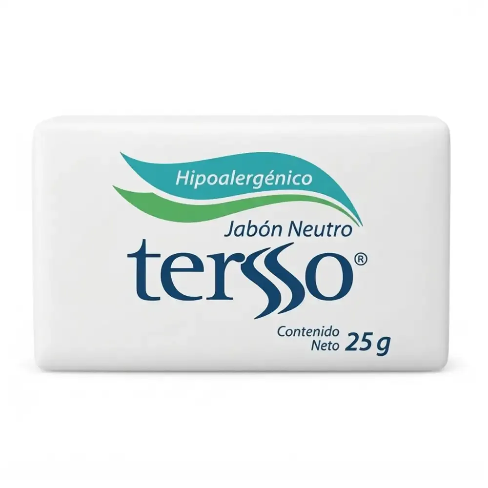 1pz mini jabón neutro corporal tersso, 25g / 007125