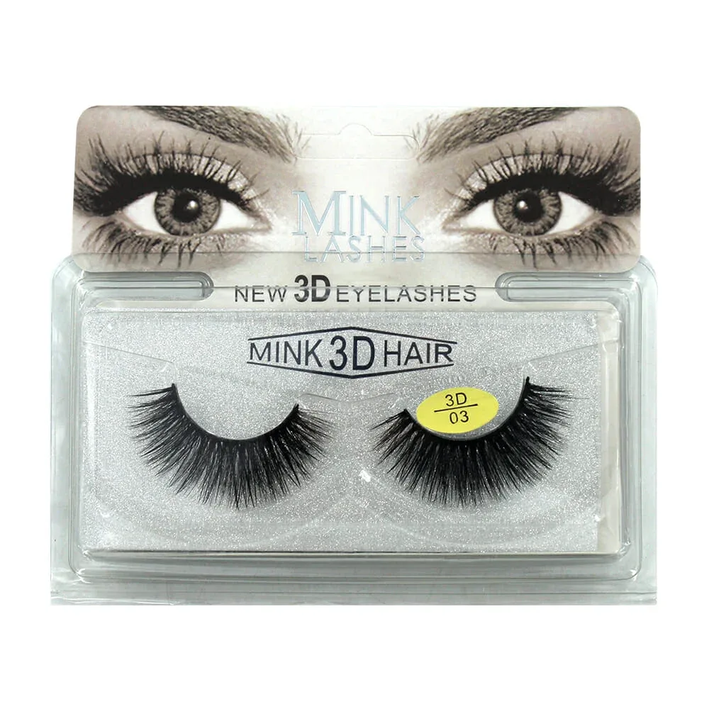 1pza Pestañas postizas mink lashes 3d / mink 3d hair e1809