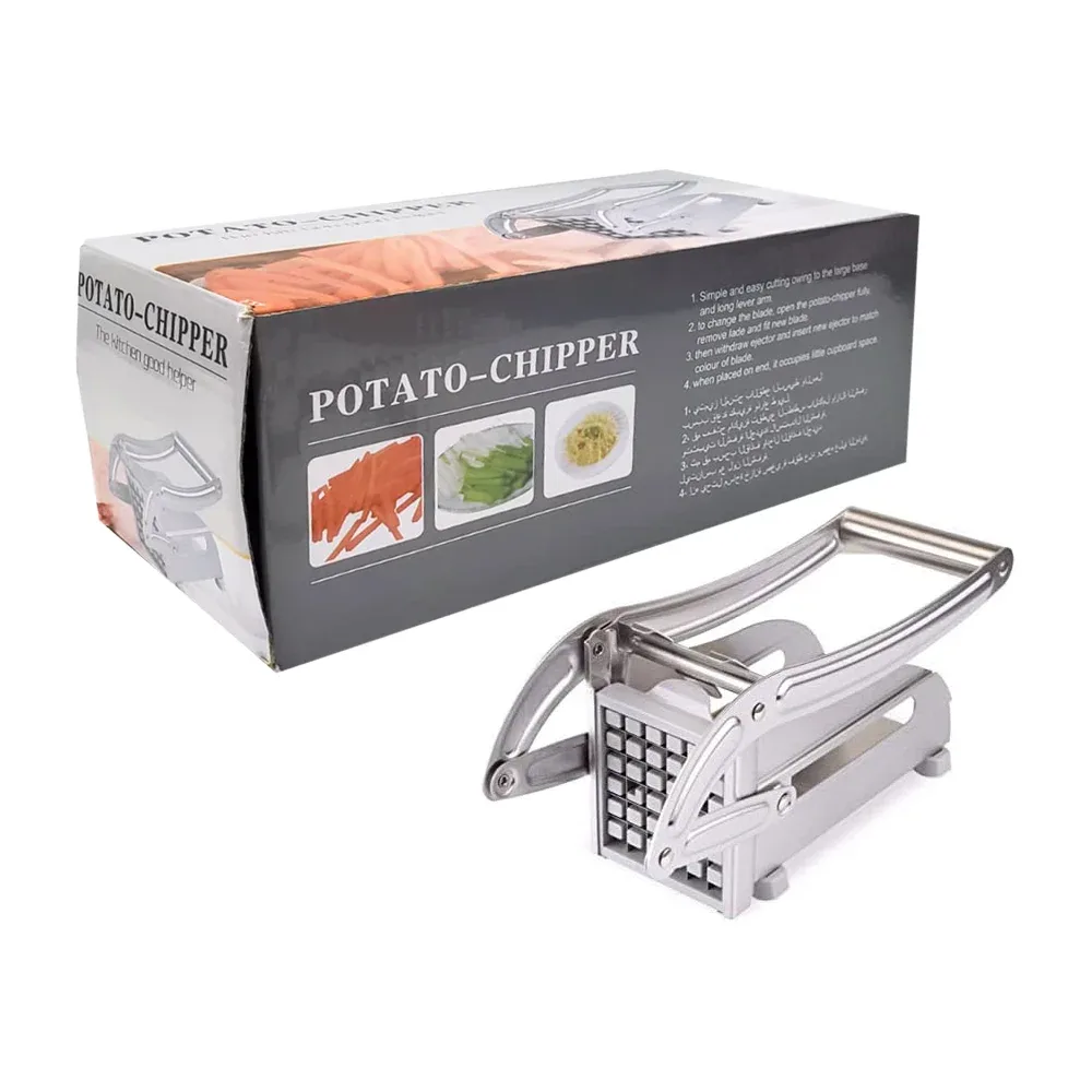 Cortador en tiras de acero inoxidable para frutas y verduras / potato chipper