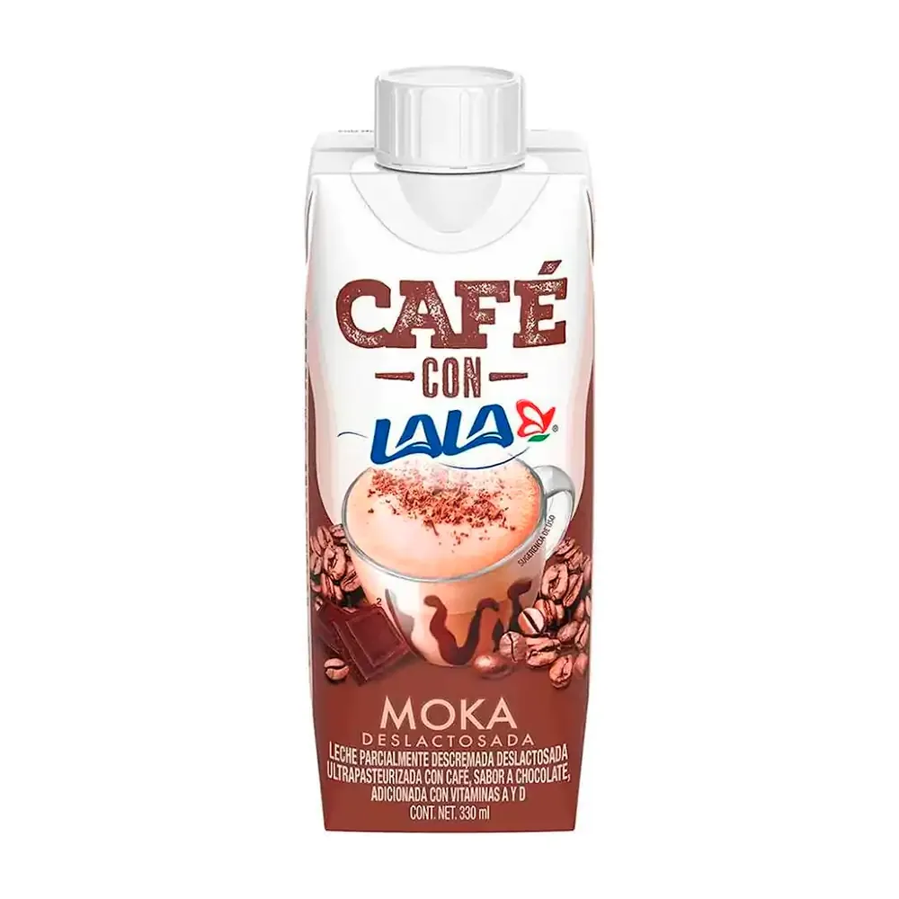 Café con lala moka deslactosado sabor chocolate, 330ml / 565218