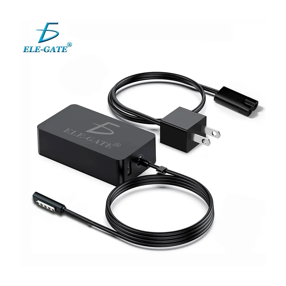 Cargador compatible para laptop microsoft surface, 48w, 12v-3.6a + puerto usb adicional / sf.12.3.6p