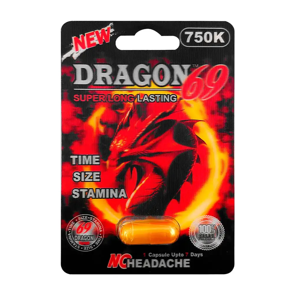 1pz pastilla dragón 69 estimulante para aumentar el tamaño y estimular / 101025