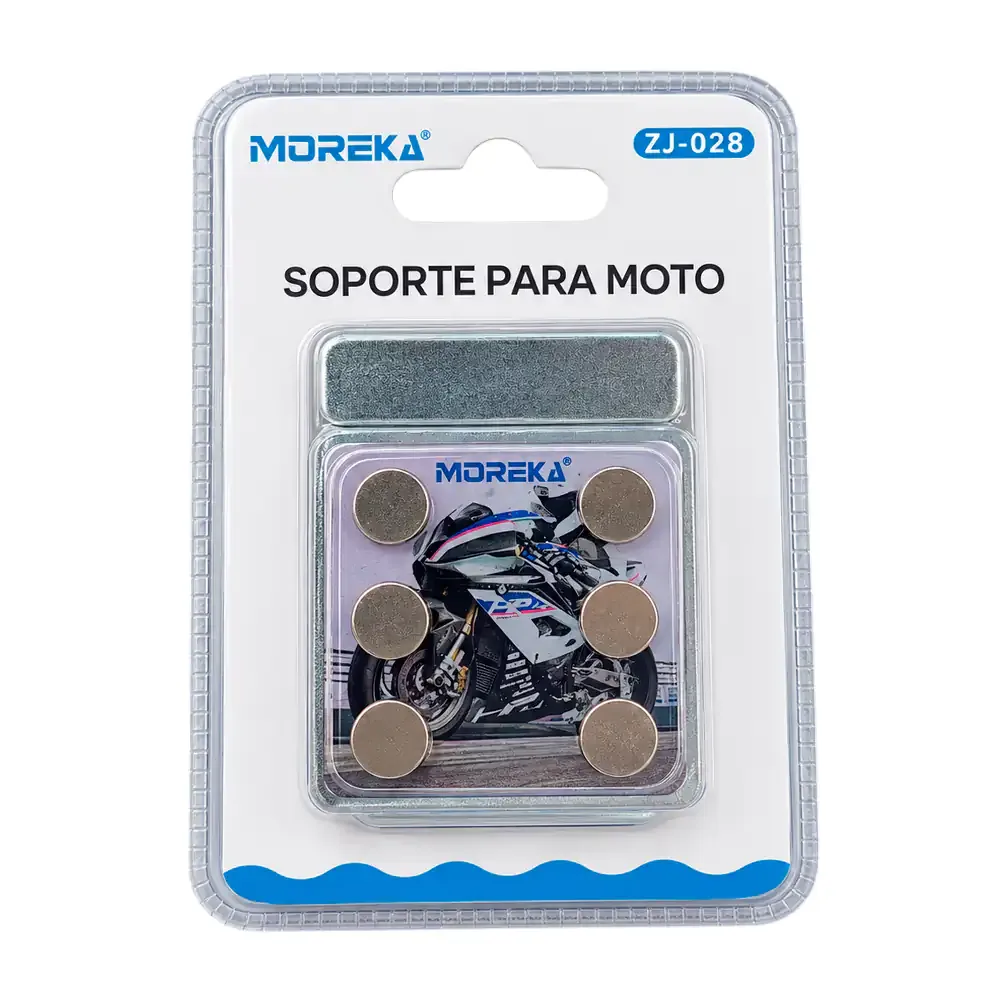 Soporte magnético moreka para celular con 6 imanes ajustable a manubrio / zj-028