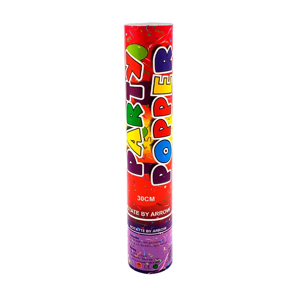 Bazuca / cañón lanza confeti party popper de 30cm aprox / f6229