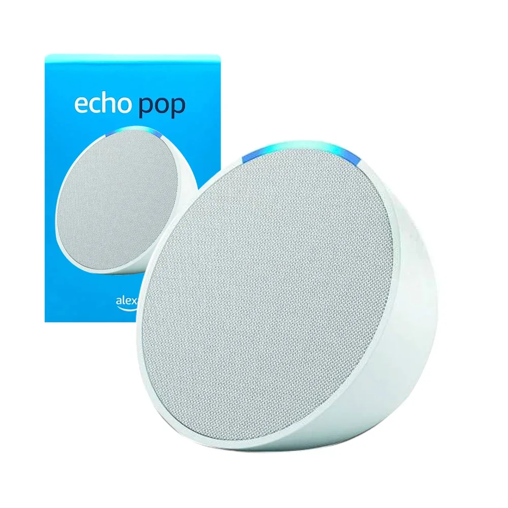 Bocina inteligente Amazon Alexa Echo Pop color blanco / trk-6700