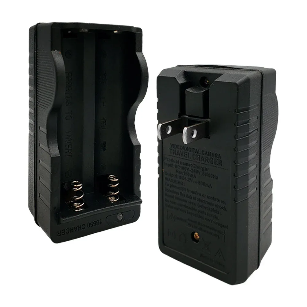 Cargador para 2 pilas baterías de 18650 recargables