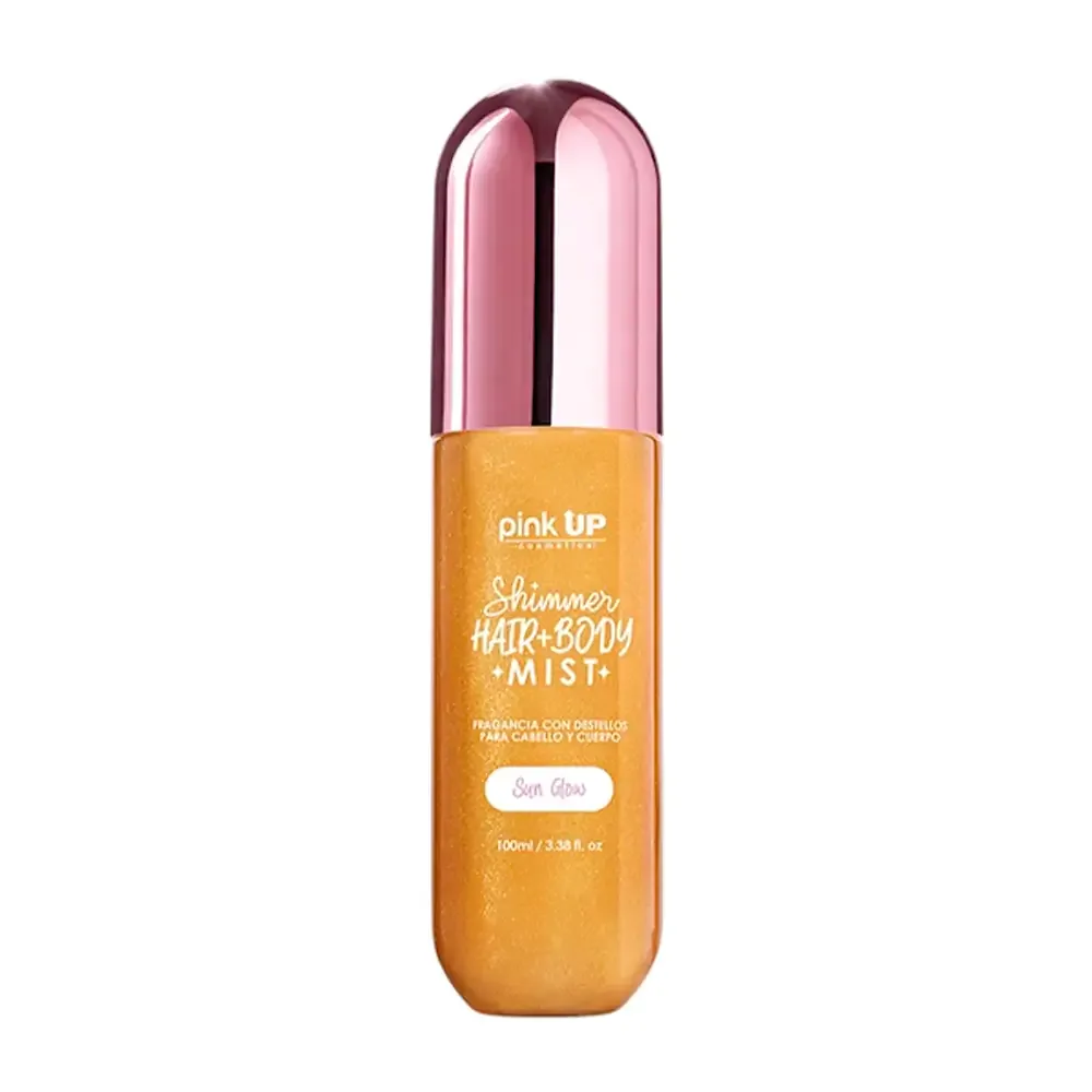 Perfume pink up para el cuerpo y cabello shimmer aroma sun glow, 100ml / pksk79