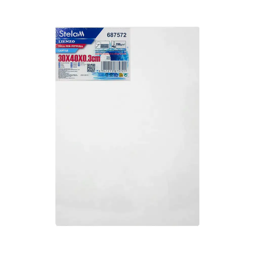 Lienzo stelam carton con tela de 30x40cm ideal para pintar con óleo y acrílico