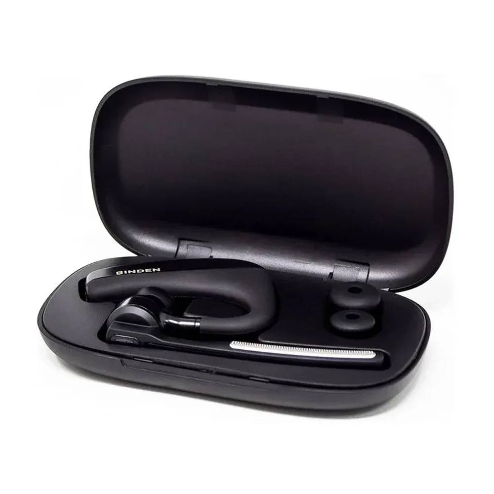 Audífono inalámbrico ergonómico con almohadilla de silicona, micrófono para llamadas y estuche de carga / x001rh8nev / aux-k10