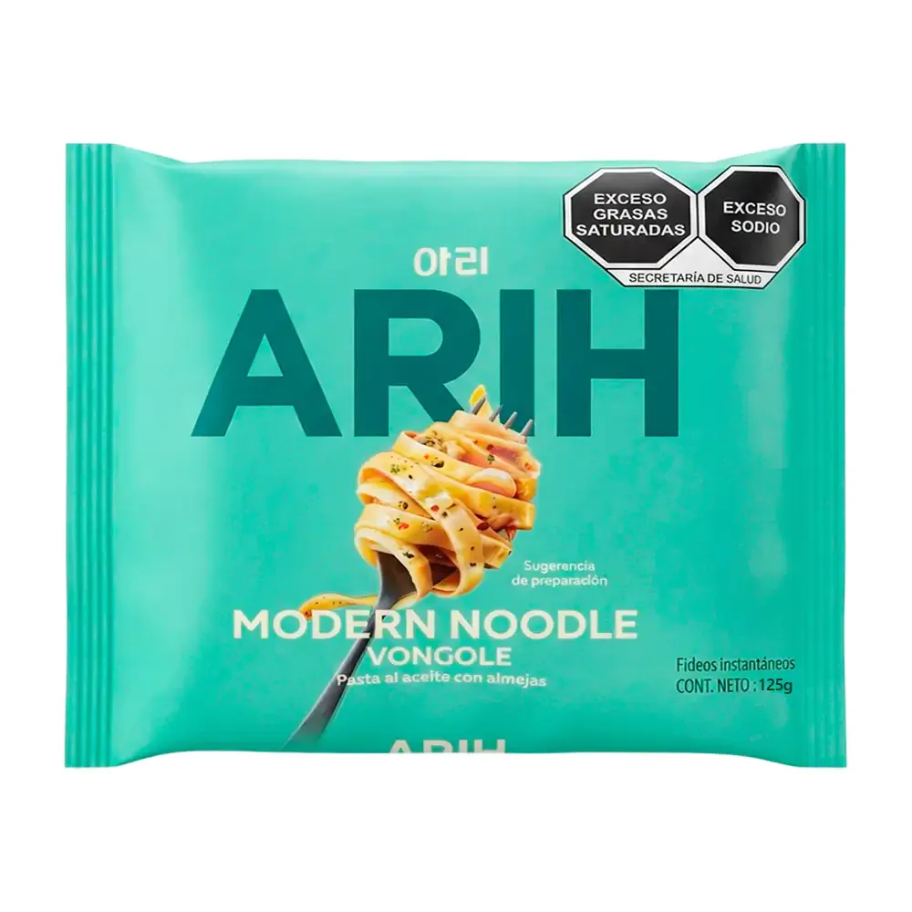Ramen instantáneo arih vongole pasta al aceite con almejas, 125g / 886334