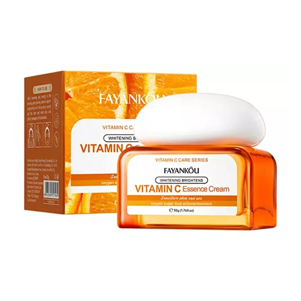 Crema facial limpiadora con vitamina c y efecto aclarante, 50g / fayankou / c629