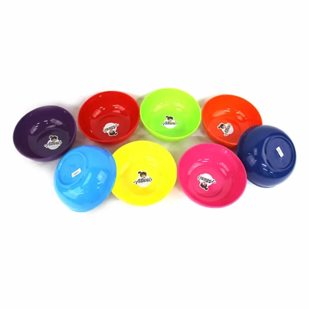 1pza Plato tazón redondo hondo aitana de plástico 17cm, variedad de colores / 591250