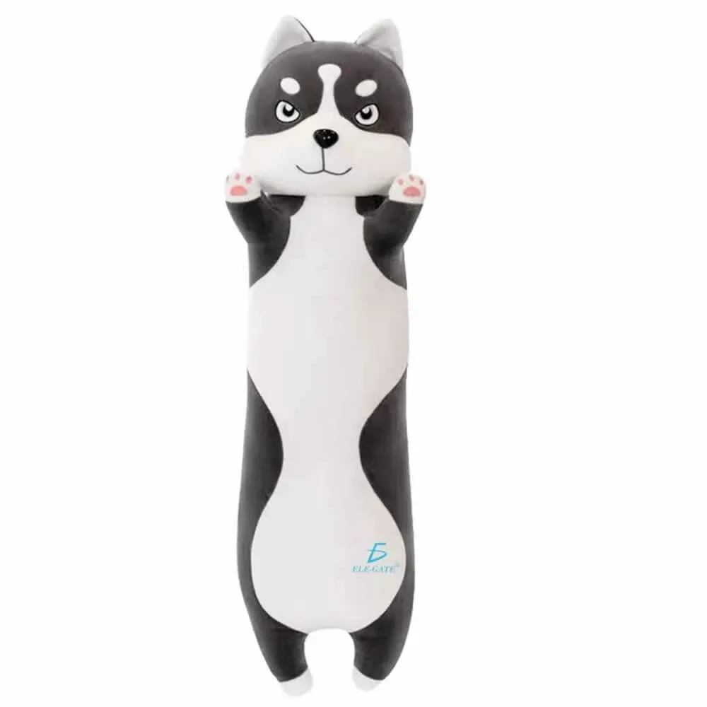Peluche alargado en forma de perro husky jug.bz10.110cm
