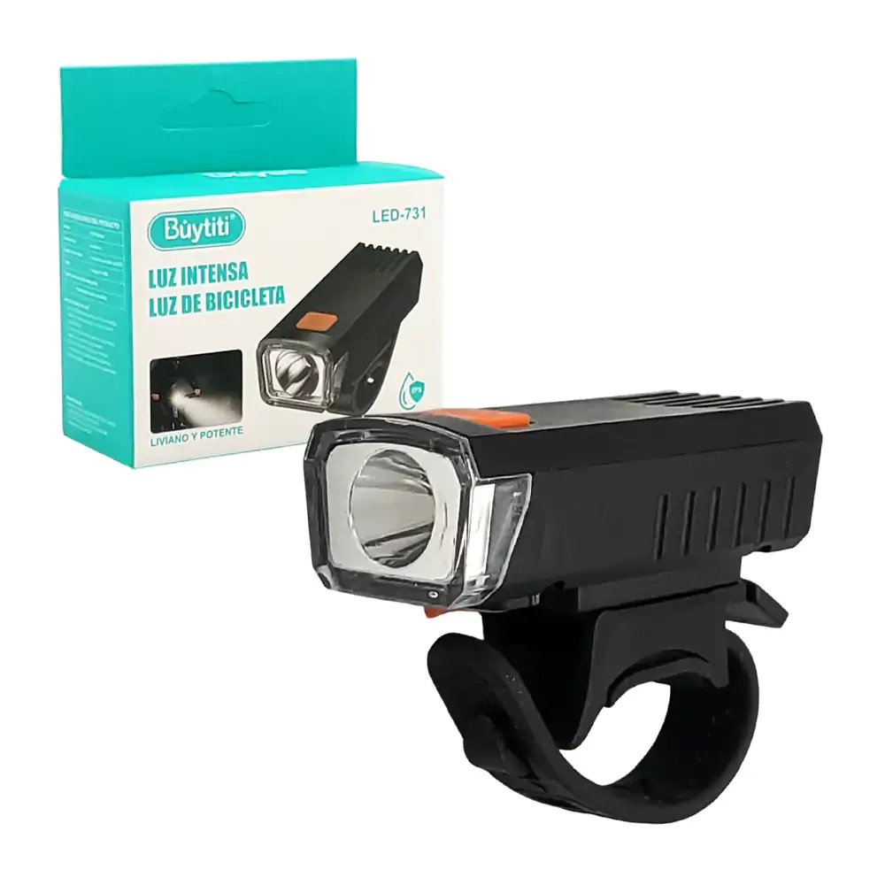 Lámpara pequeña recargable para bicicleta con varios modos de iluminación
