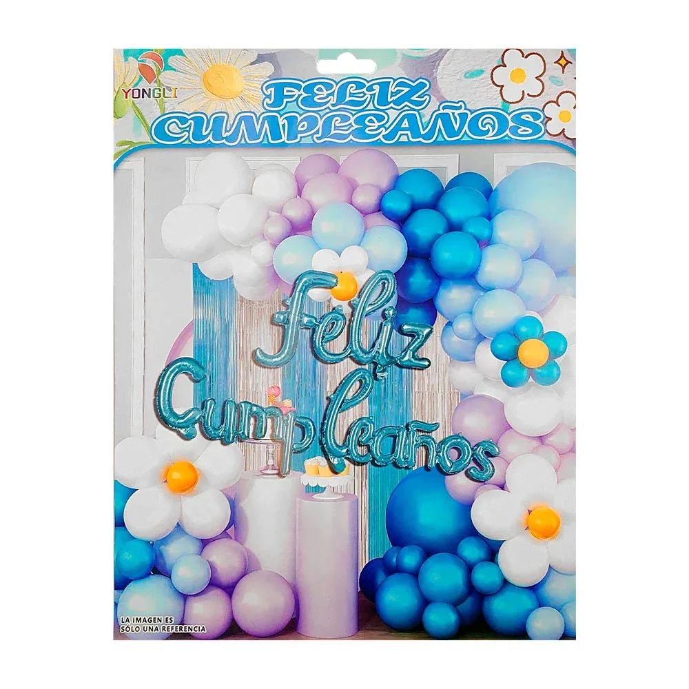 Kit decorativo para fiesta de feliz cumpleaños con 59pcs / yongli / ygli-150
