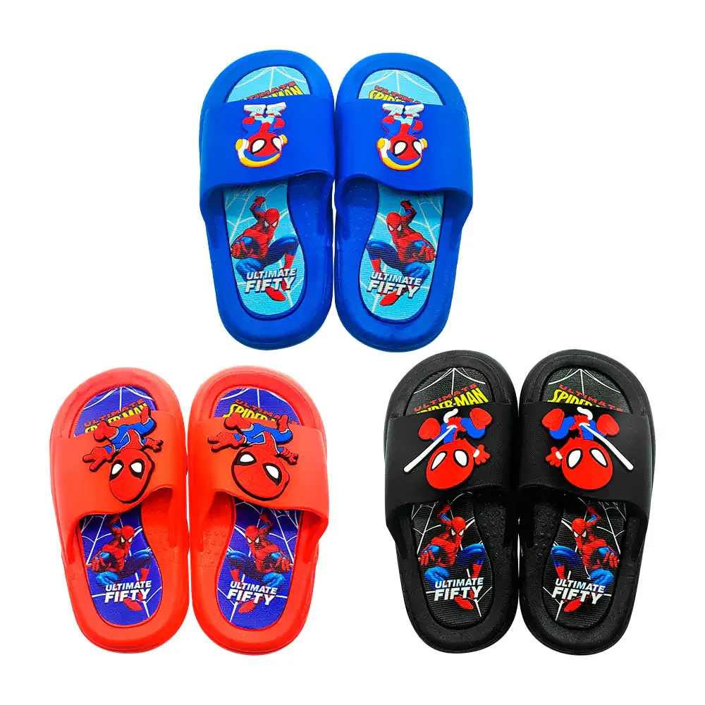Par de mini sandalias de metedera con diseño de spider man, variedad de diseños