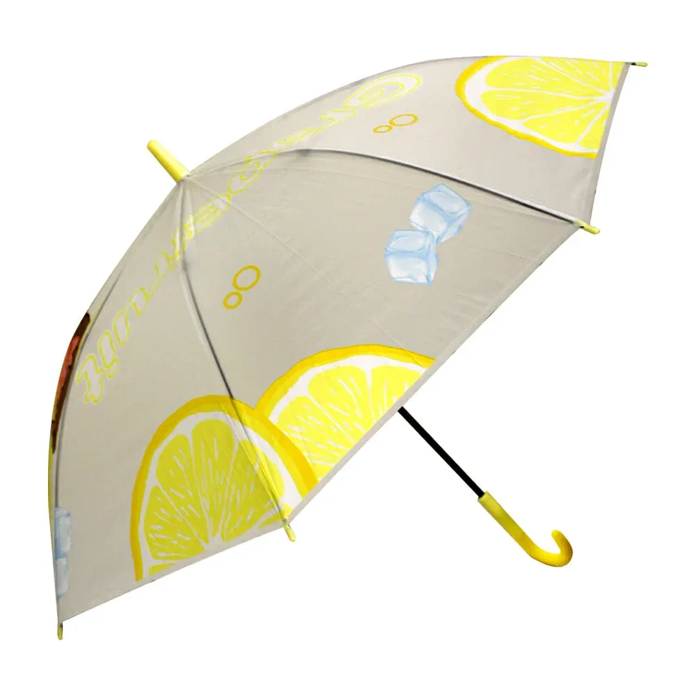 Paraguas transparente con diseño infatil y mango de plástico / 55cm