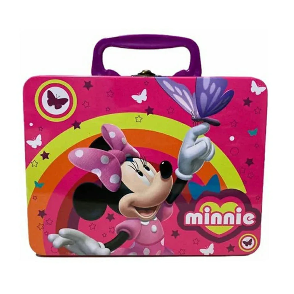 Mini lonchera metálica con diseño de minnie 33984a