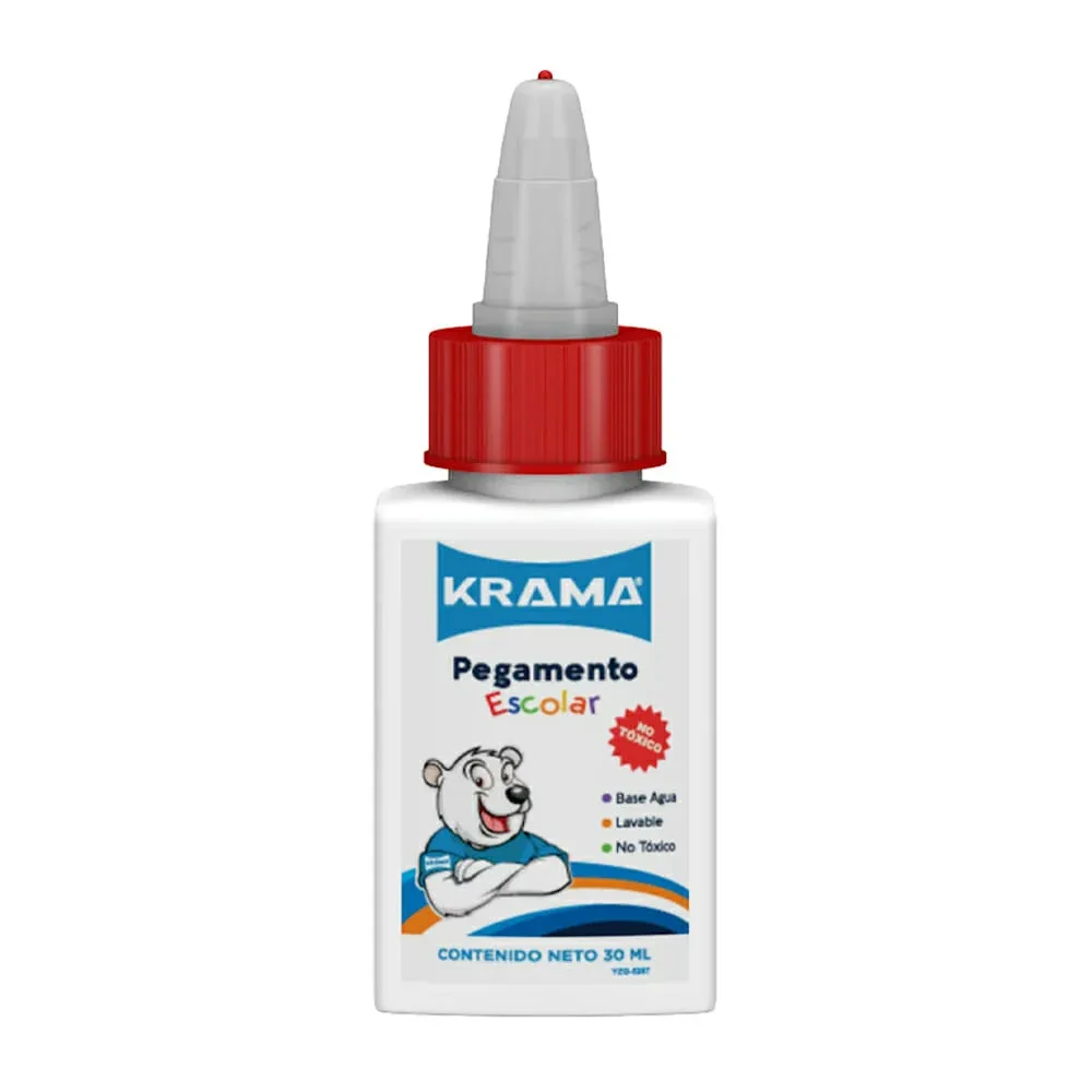 1pza Pegamento líquido blanco krama a base de agua, 30ml / yzg-5287