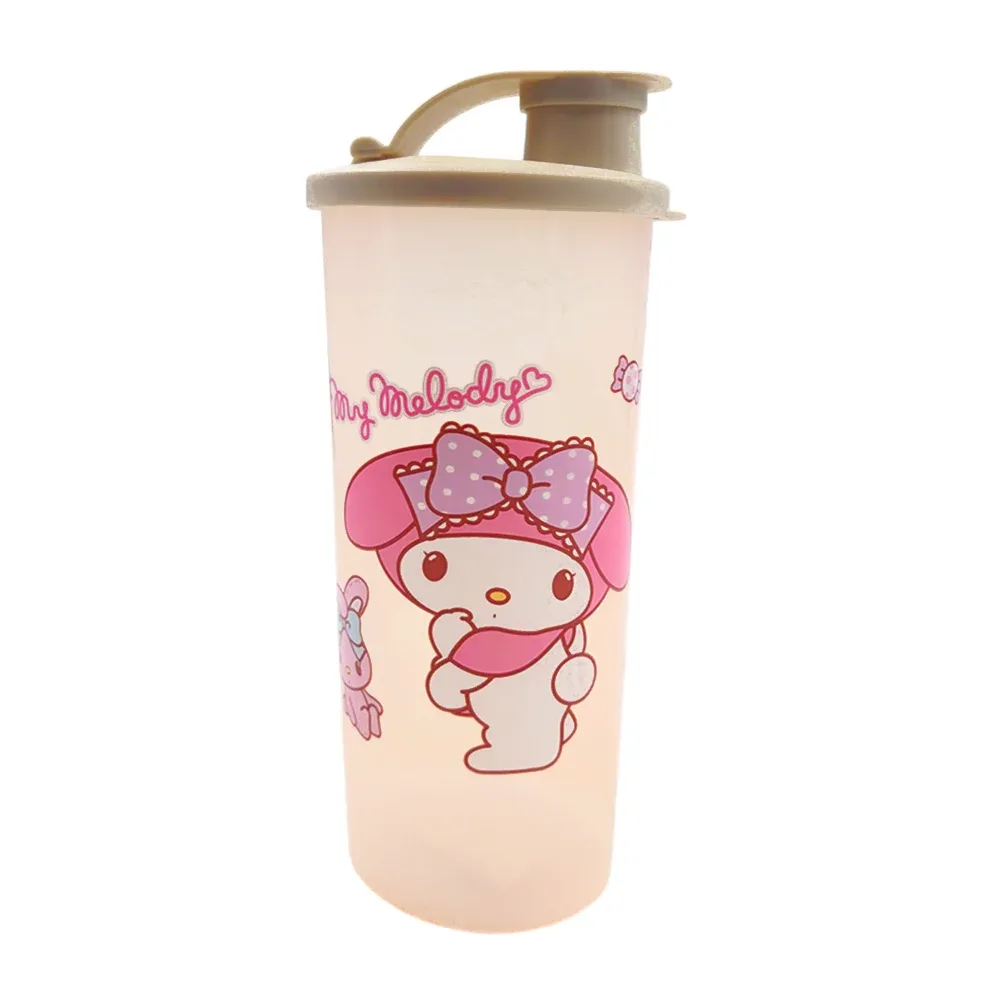1pza Vaso de plástico con estampado de los personajes de hello kitty, 450ml + tapa con boquilla, variedad de modelos y colores / 49009131