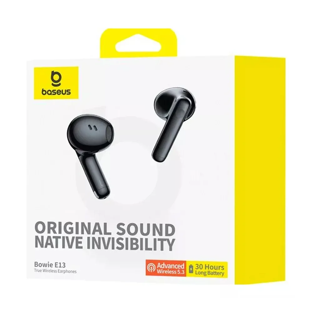 Audífonos inalámbricos tipo earphones, con estuche cargador y cable usb, variedad de colores / bowie e13