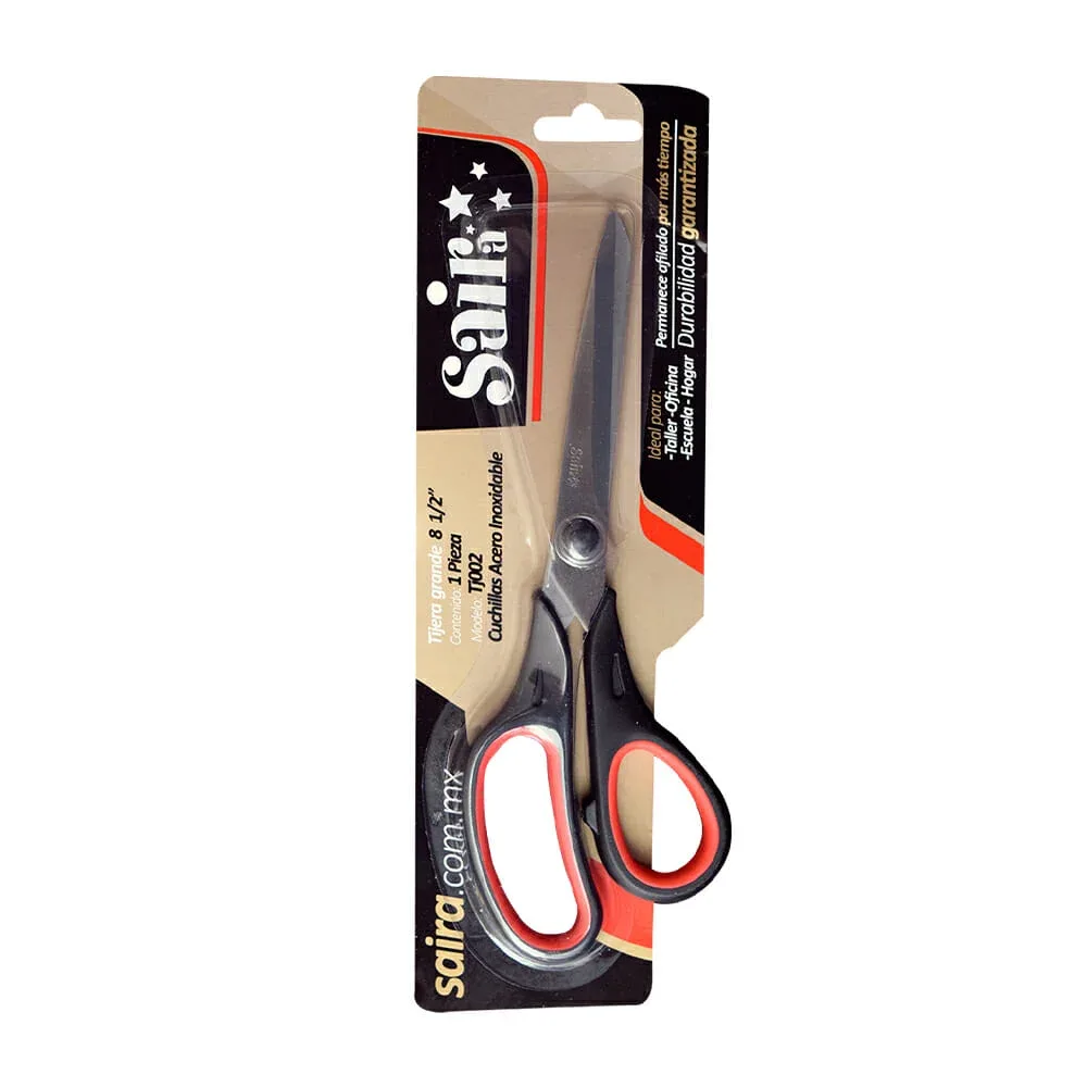 Tijera grande metálica saira multiusos de acero inoxidable 8 1/2´ / tj-002