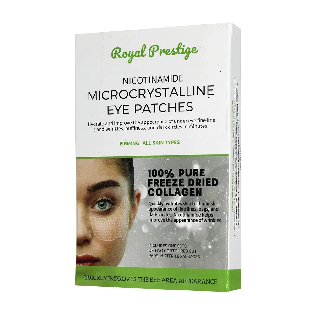 Paquete con 5 parches para la hidratación y reparación de los ojos con nicotianamina para la piel microcristalina / royal prestige / 13918