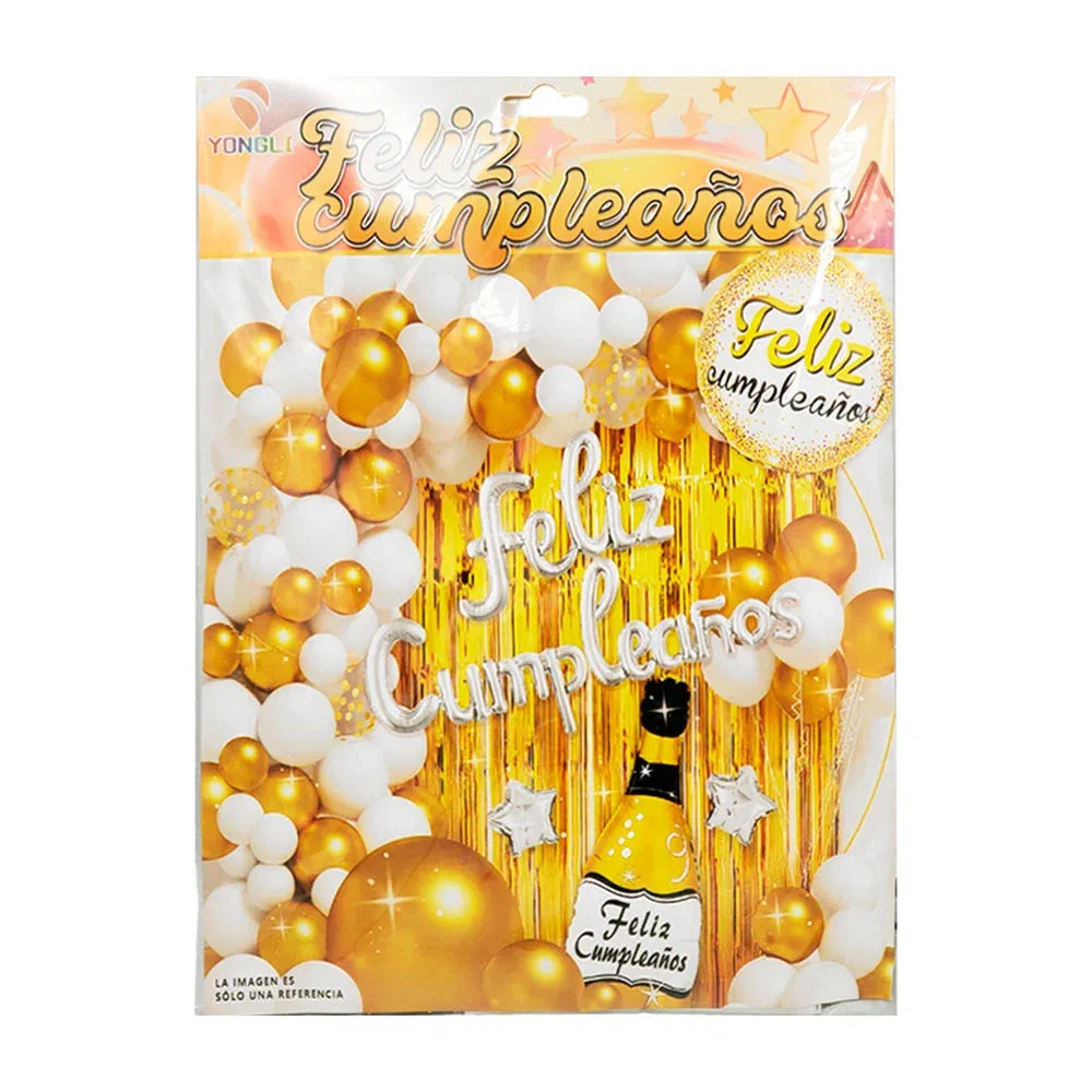 Kit decorativo para fiesta de feliz cumpleaños con 45pcs / yongli / ygli-92892