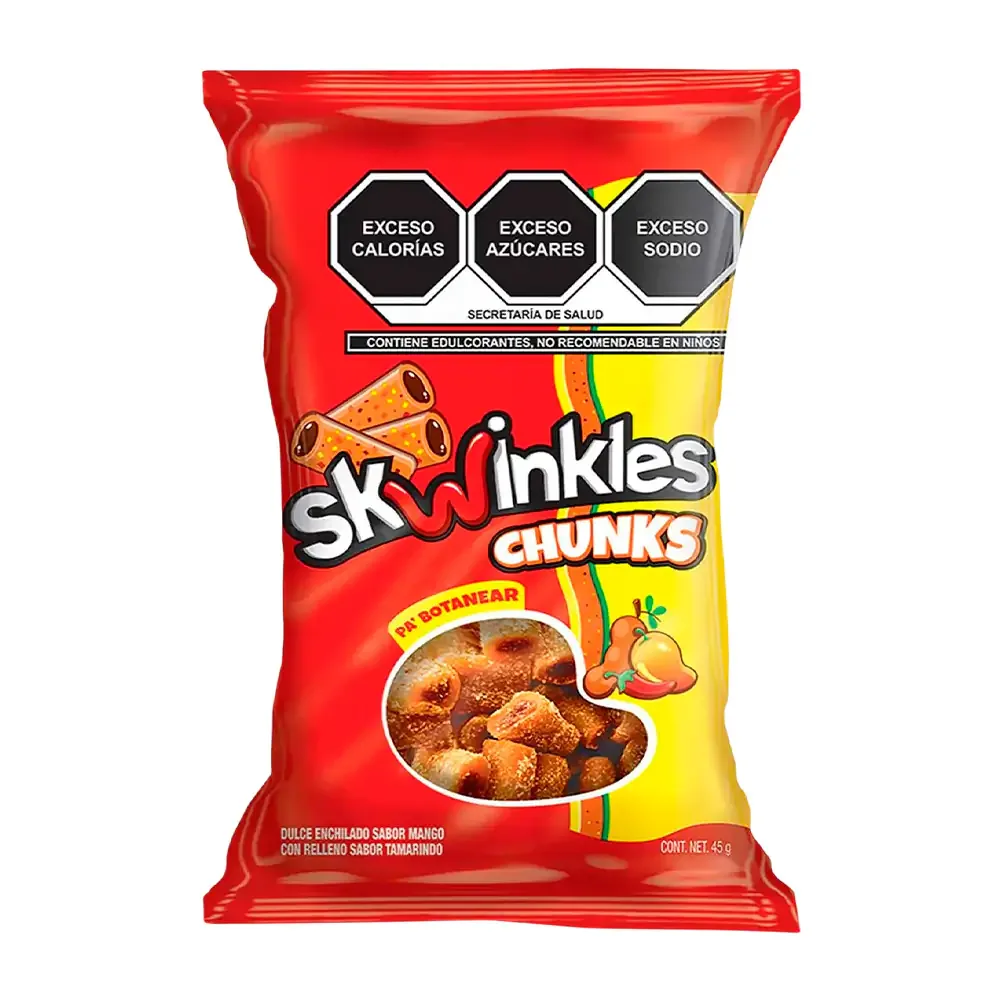 1pz skwinkles chunks sabor mango con relleno de tamarindo, 45g / 914619