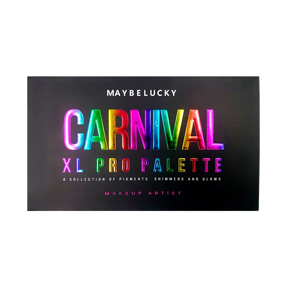 Paleta de sombras para ojos, con espejo y 43 tonos diferentes / carnival / maybelucky / 5575