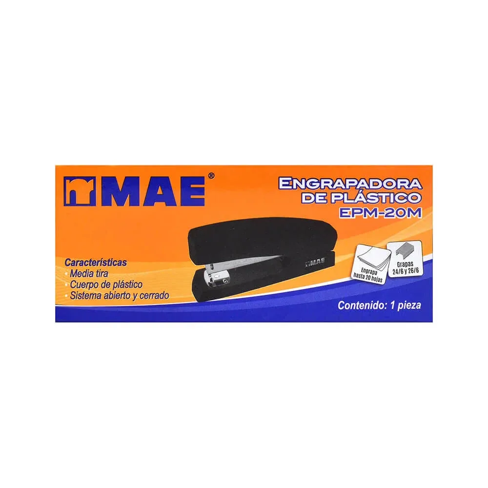 Engrapadora de plástico para grapas 24/6 y 26/6 / epm-20m