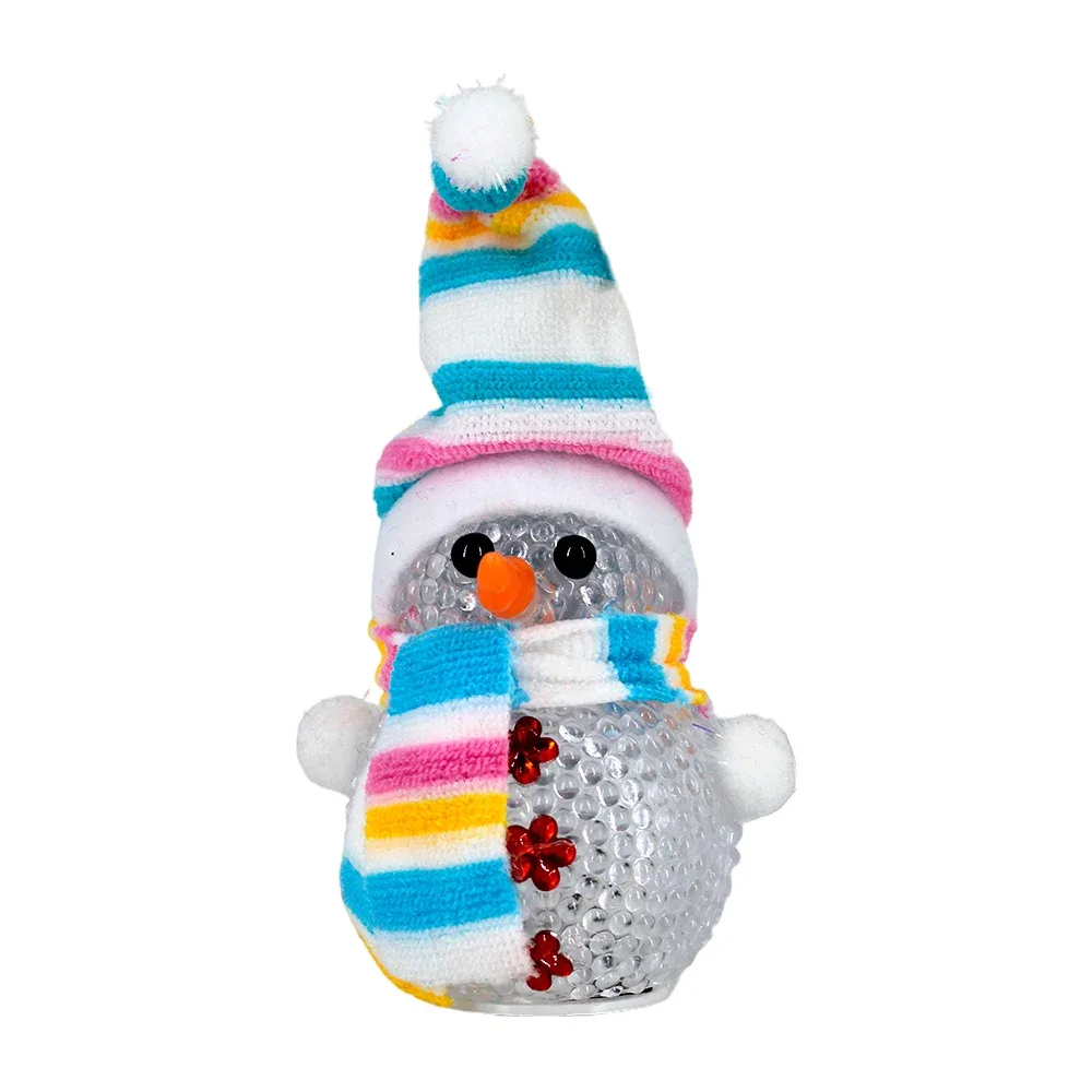 Mini lámpara led con diseño de muñeco de nieve con gorro y bufanda, variedad de modelos / sd-633 / j3133