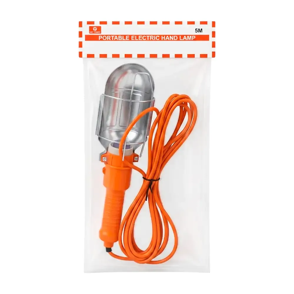 Lámpara portátil de taller - trabajo con cable de 5m + interruptor de encendido