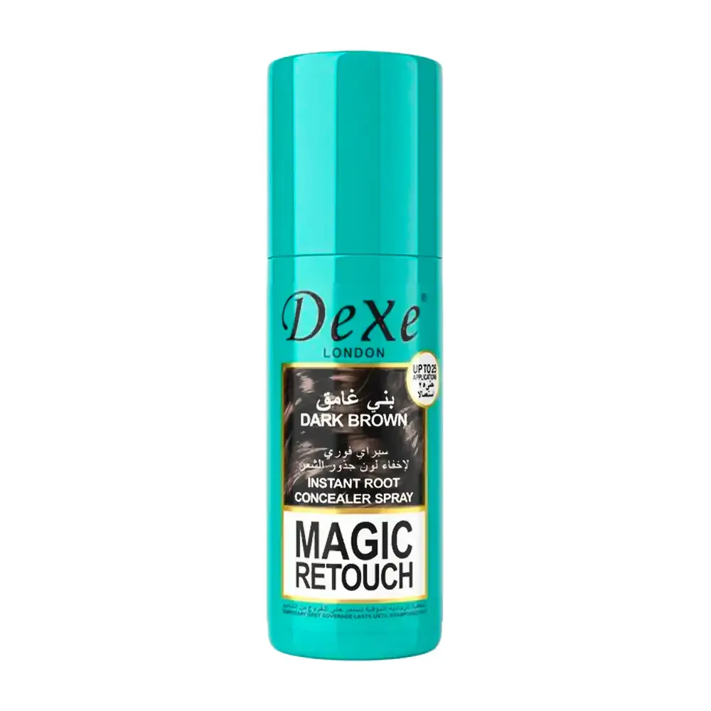 Tinte en spray fórmula instantánea y color concentrado, castaño oscuro, 75ml